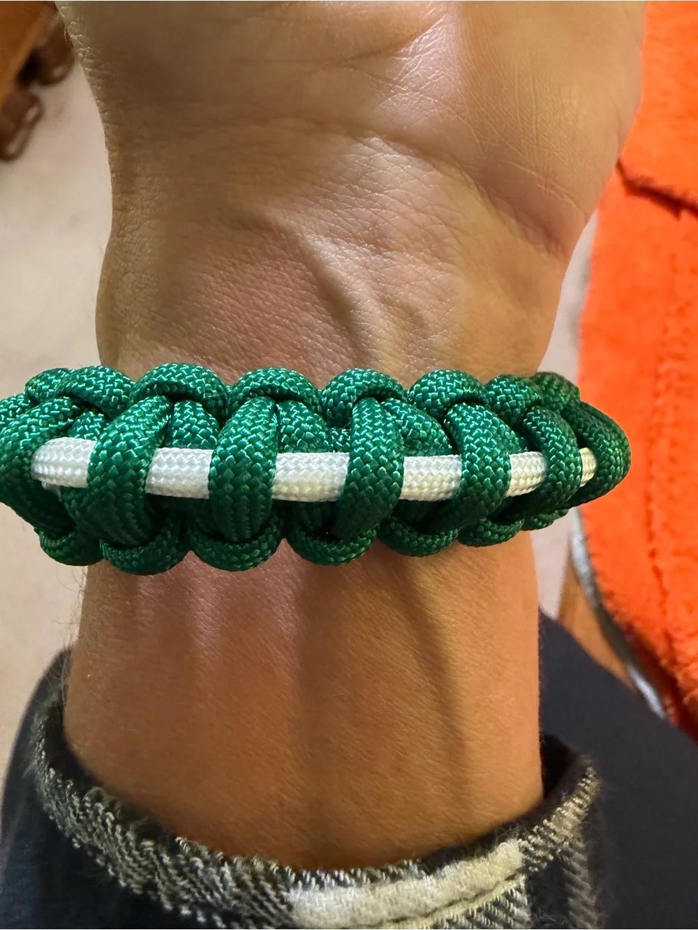 Boston Celtics Paracord Bracelet Green White NBA Shamrock 9” Fan Jewelry